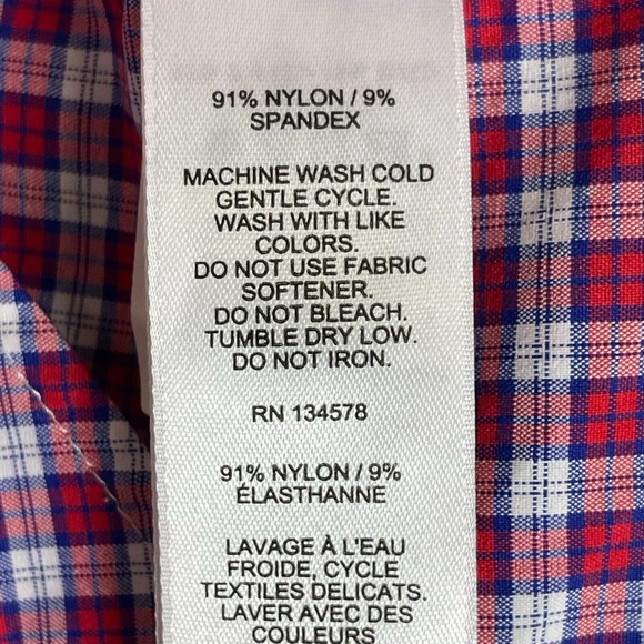Vineyard Vines Mens XS Classic Fit Button Up Long Sleeve Shirt Red Plaid Pocket - Picture 10 of 13